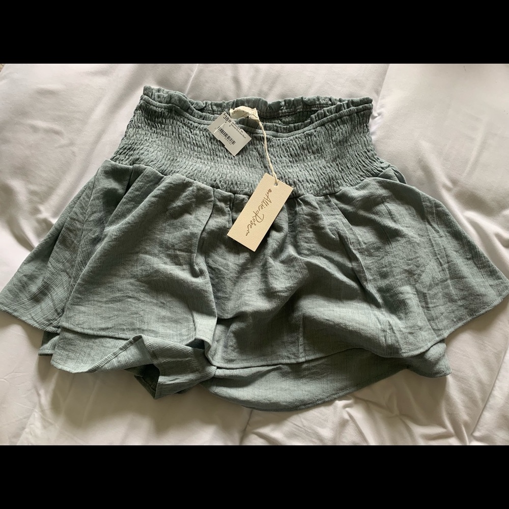 Smocked skort